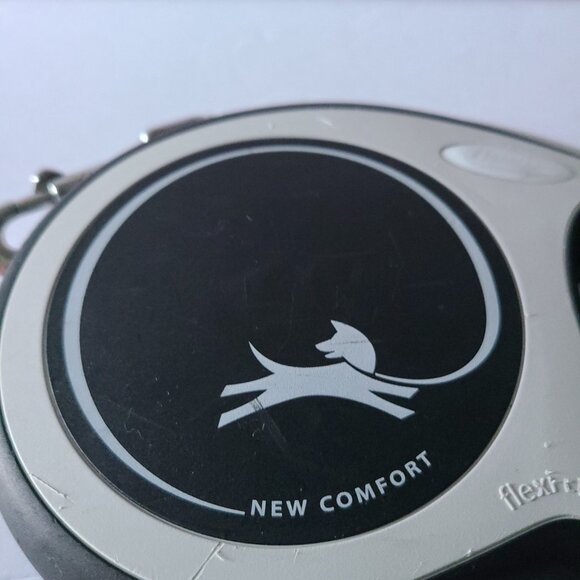 FLEXI COMORT RETRACTABLE TAPE DOG LEASH -25FT- GRAY/BLACK-- GERMAN DESIGN LARGE - Picture 3 of 13